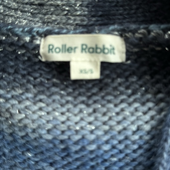 Shades of Blue striped oversized cardigan - Picture 2 of 6